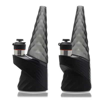 IRIDESCENT GLASS GEOMETRIC CONE BLACK LE PUFFCO PEAK ATTACHMENT